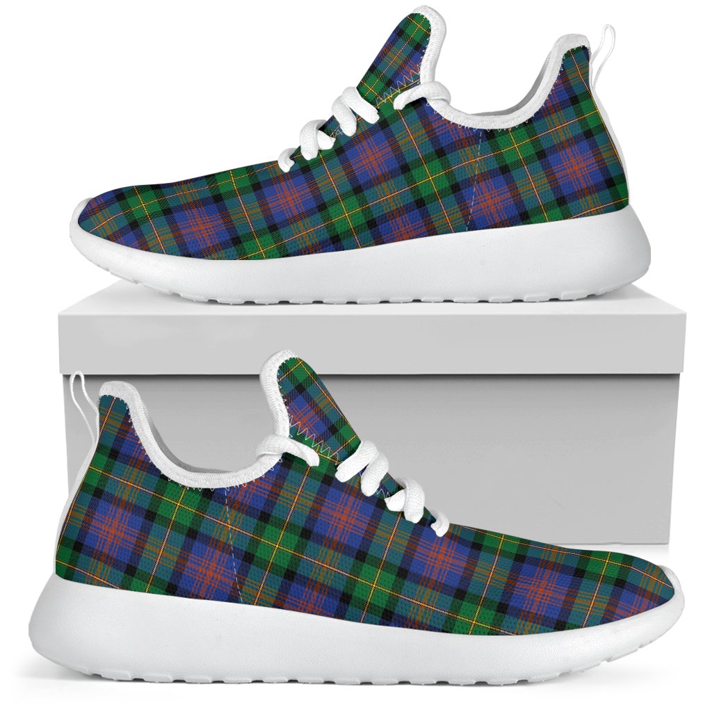 Logan Ancient Tartan Plaid Mesh Knit Sneakers