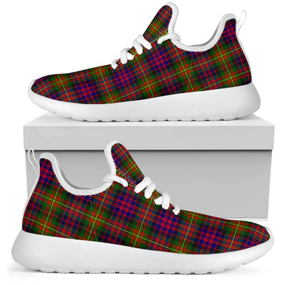 Carnegie Modern Tartan Plaid Mesh Knit Sneakers