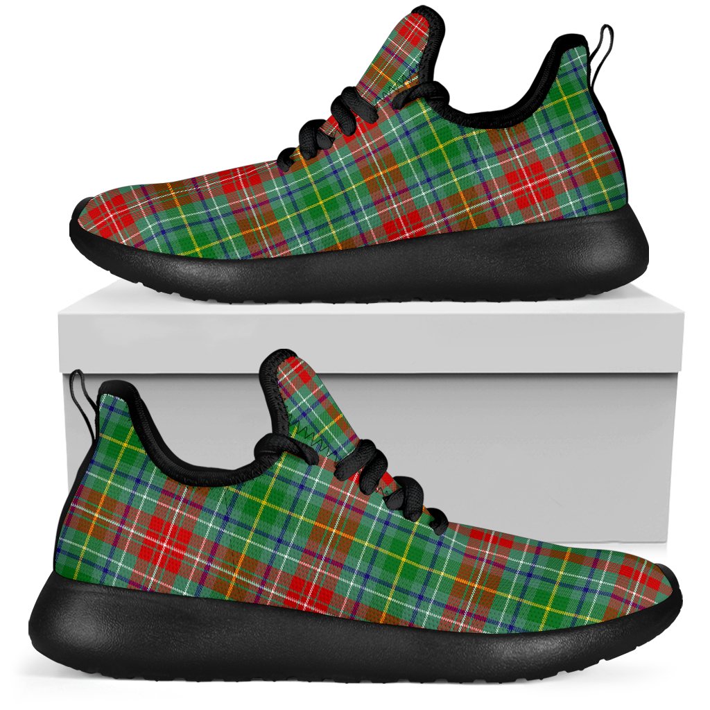 Muirhead Tartan Plaid Mesh Knit Sneakers