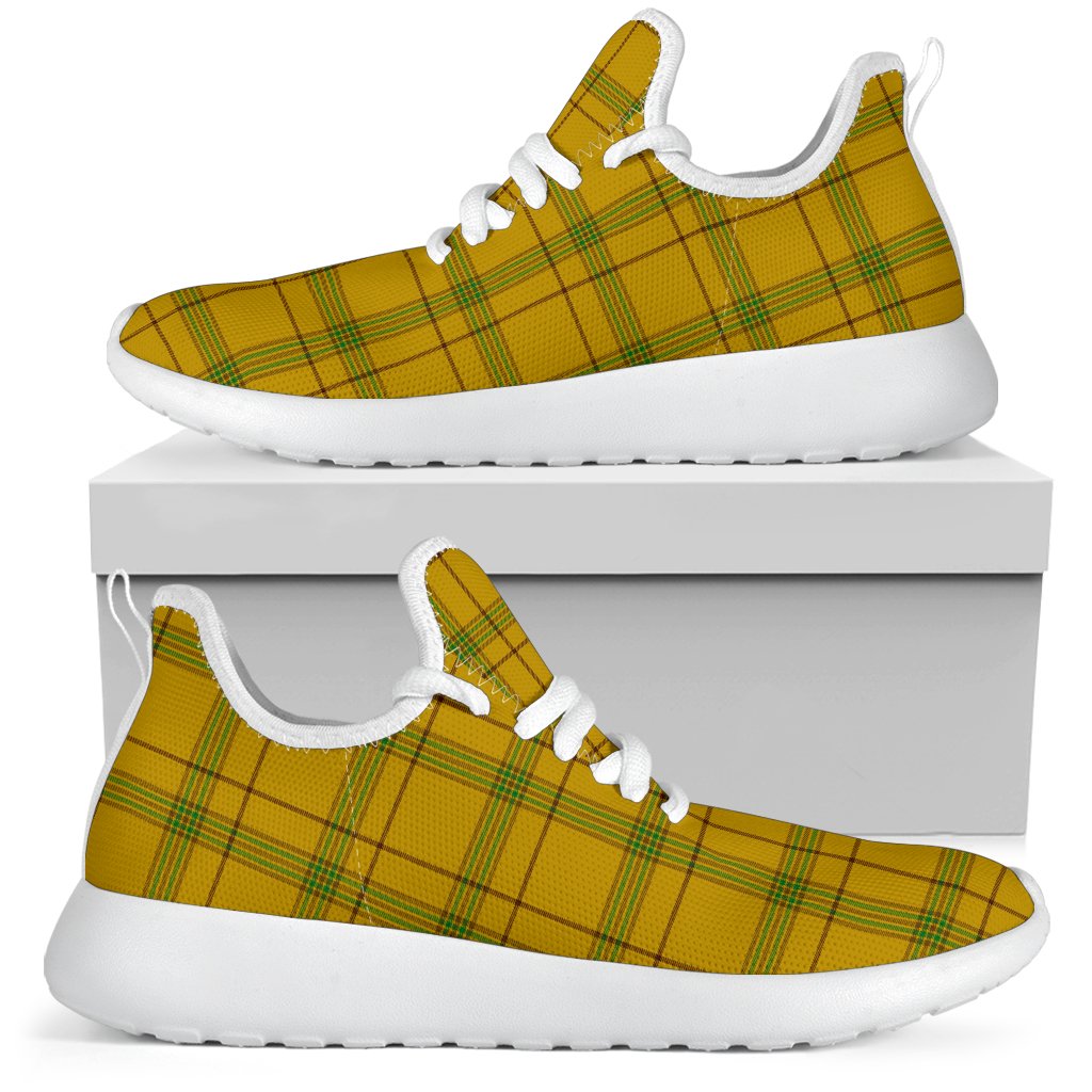 Houston Tartan Plaid Mesh Knit Sneakers