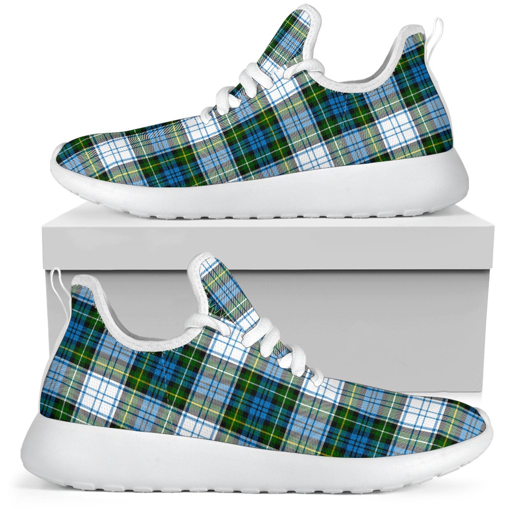 Campbell Dress Tartan Plaid Mesh Knit Sneakers