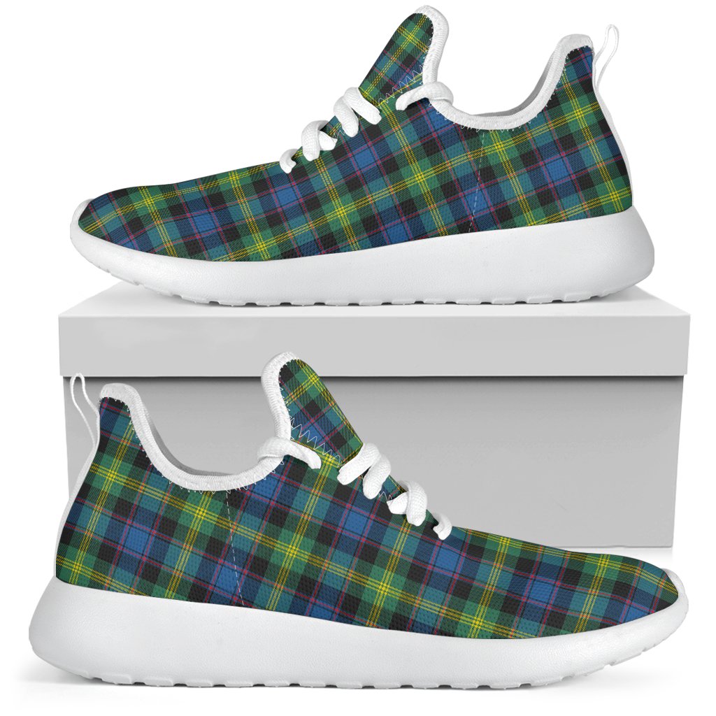 Watson Ancient Tartan Plaid Mesh Knit Sneakers