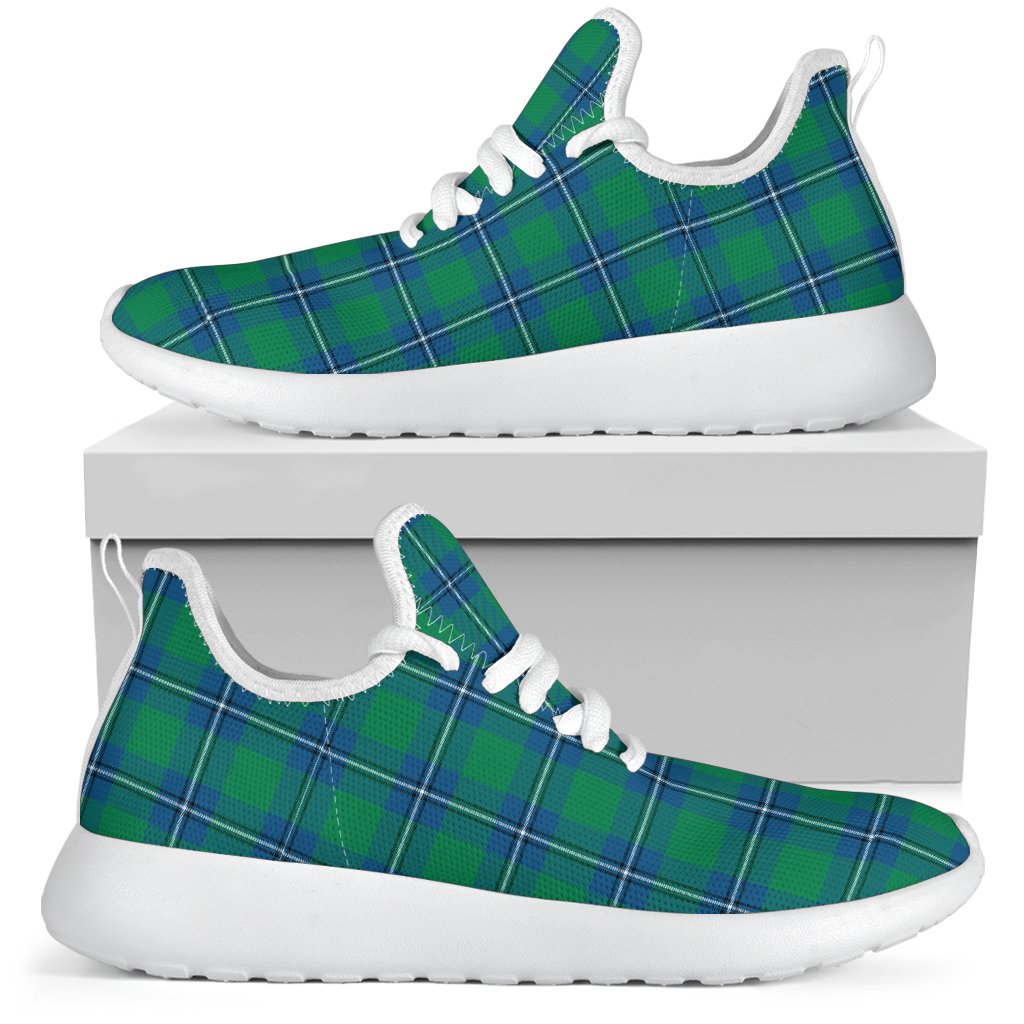 Irvine Ancient Tartan Plaid Mesh Knit Sneakers