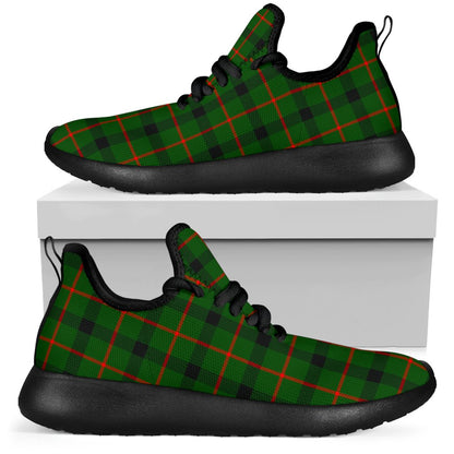 Kincaid Modern Tartan Plaid Mesh Knit Sneakers