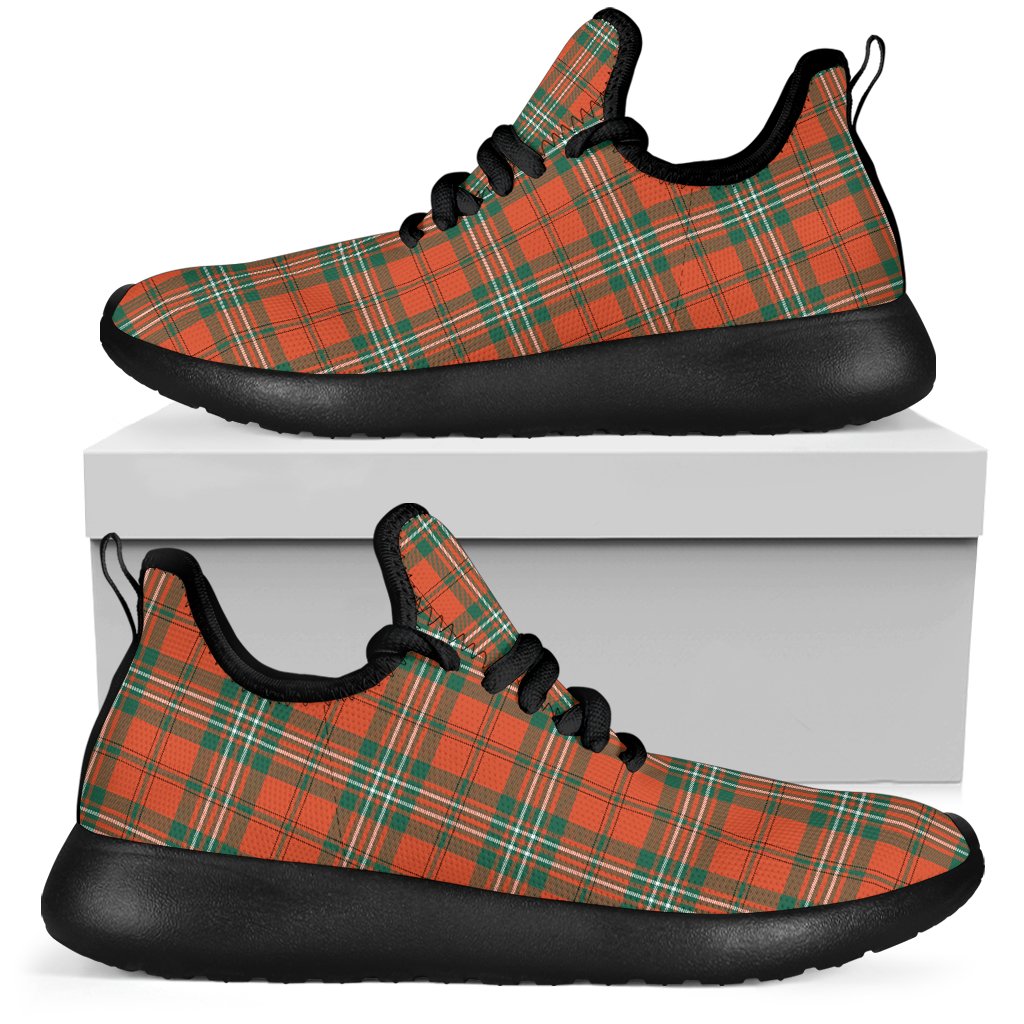 Scott Ancient Tartan Plaid Mesh Knit Sneakers