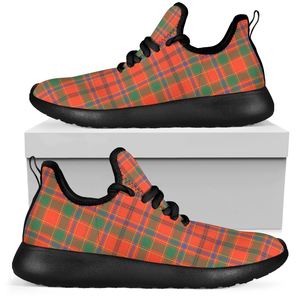 Munro Ancient Tartan Plaid Mesh Knit Sneakers