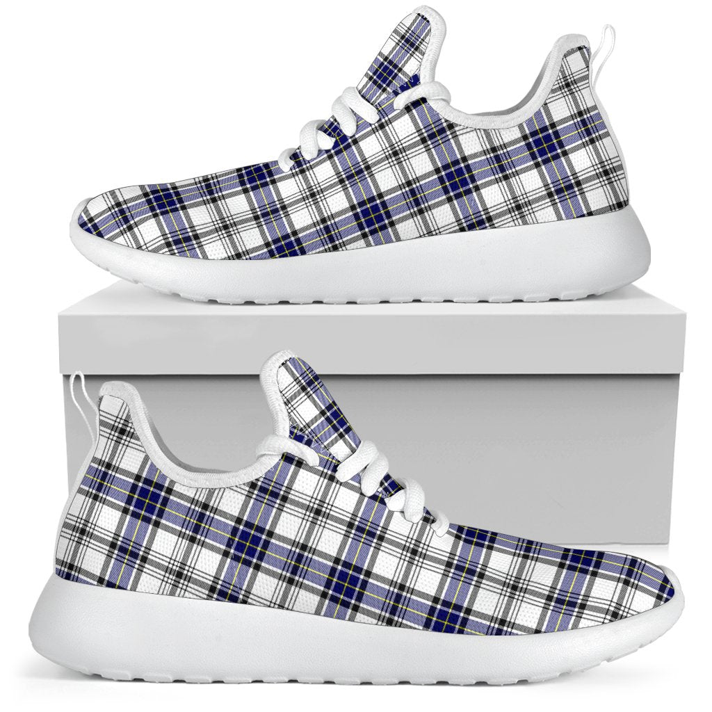 Hannay Modern Tartan Plaid Mesh Knit Sneakers