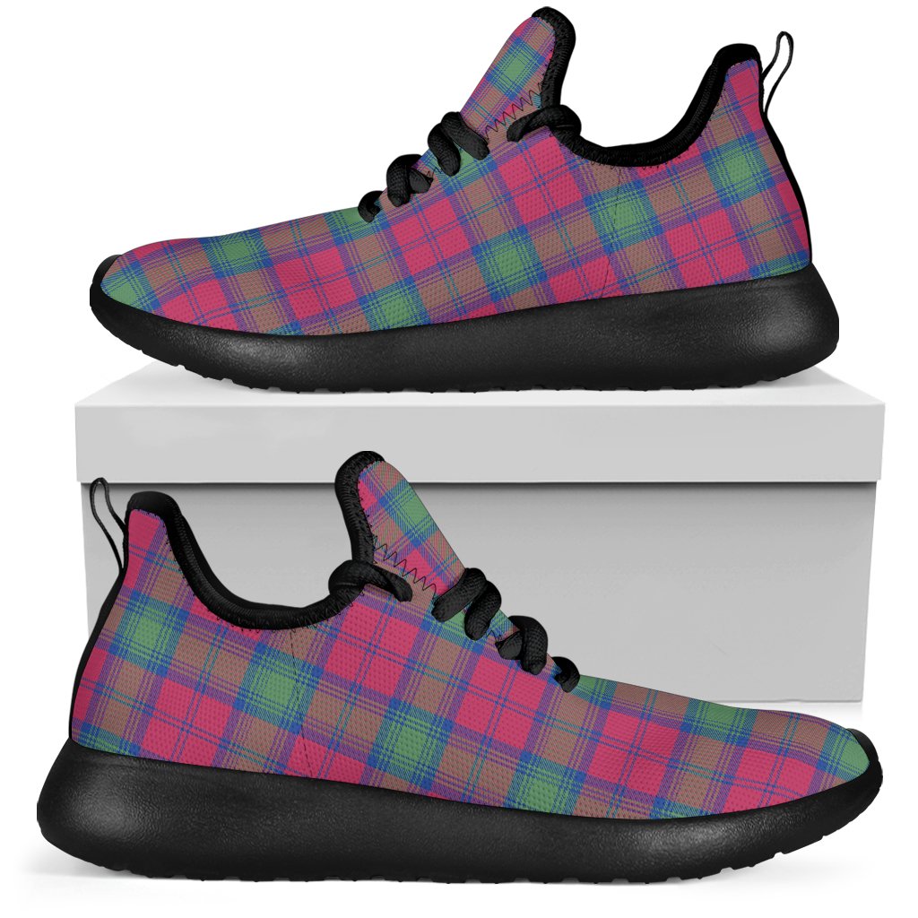 Lindsay Ancient Tartan Plaid Mesh Knit Sneakers