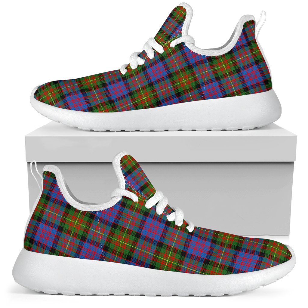 Carnegie Ancient Tartan Plaid Mesh Knit Sneakers