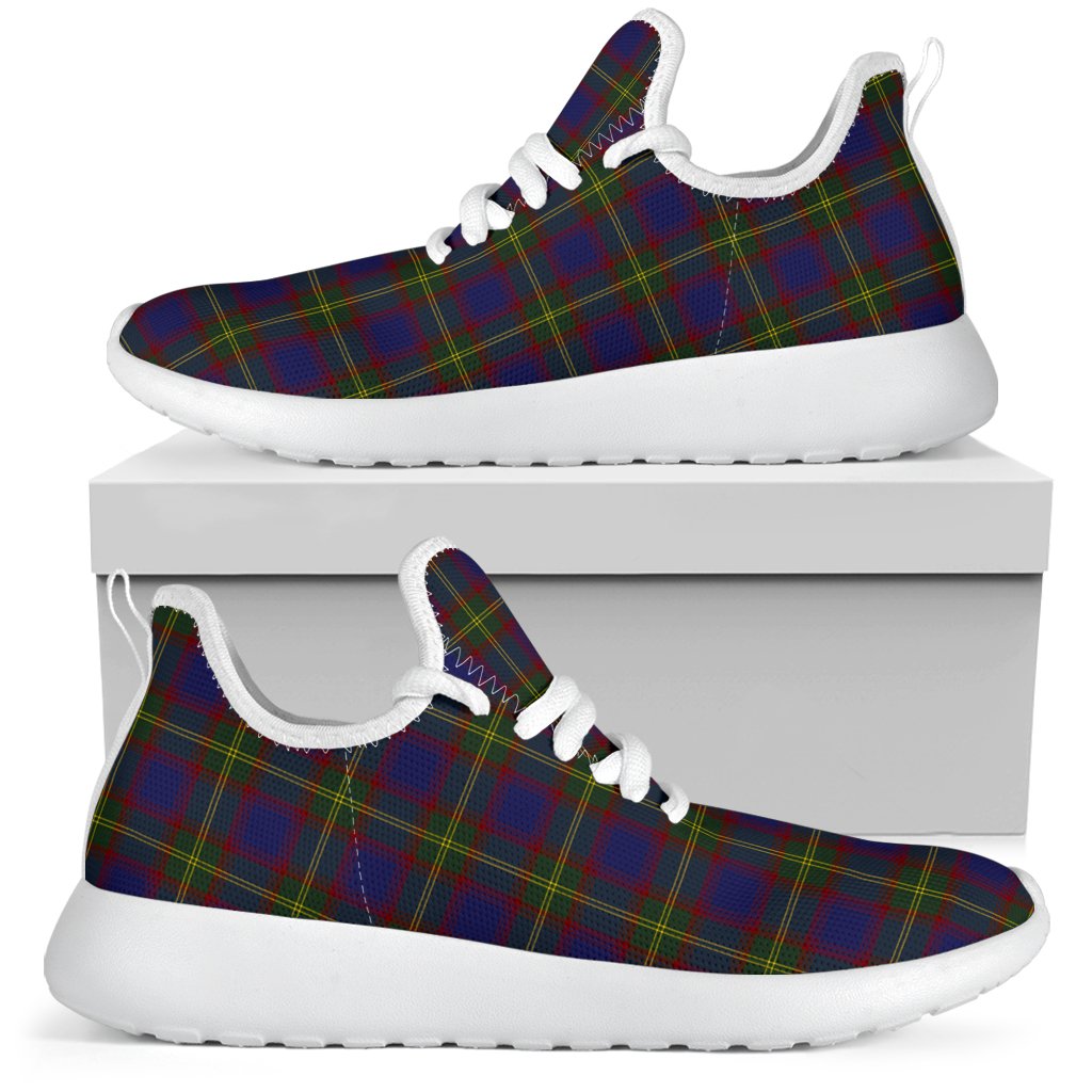 Durie Tartan Plaid Mesh Knit Sneakers