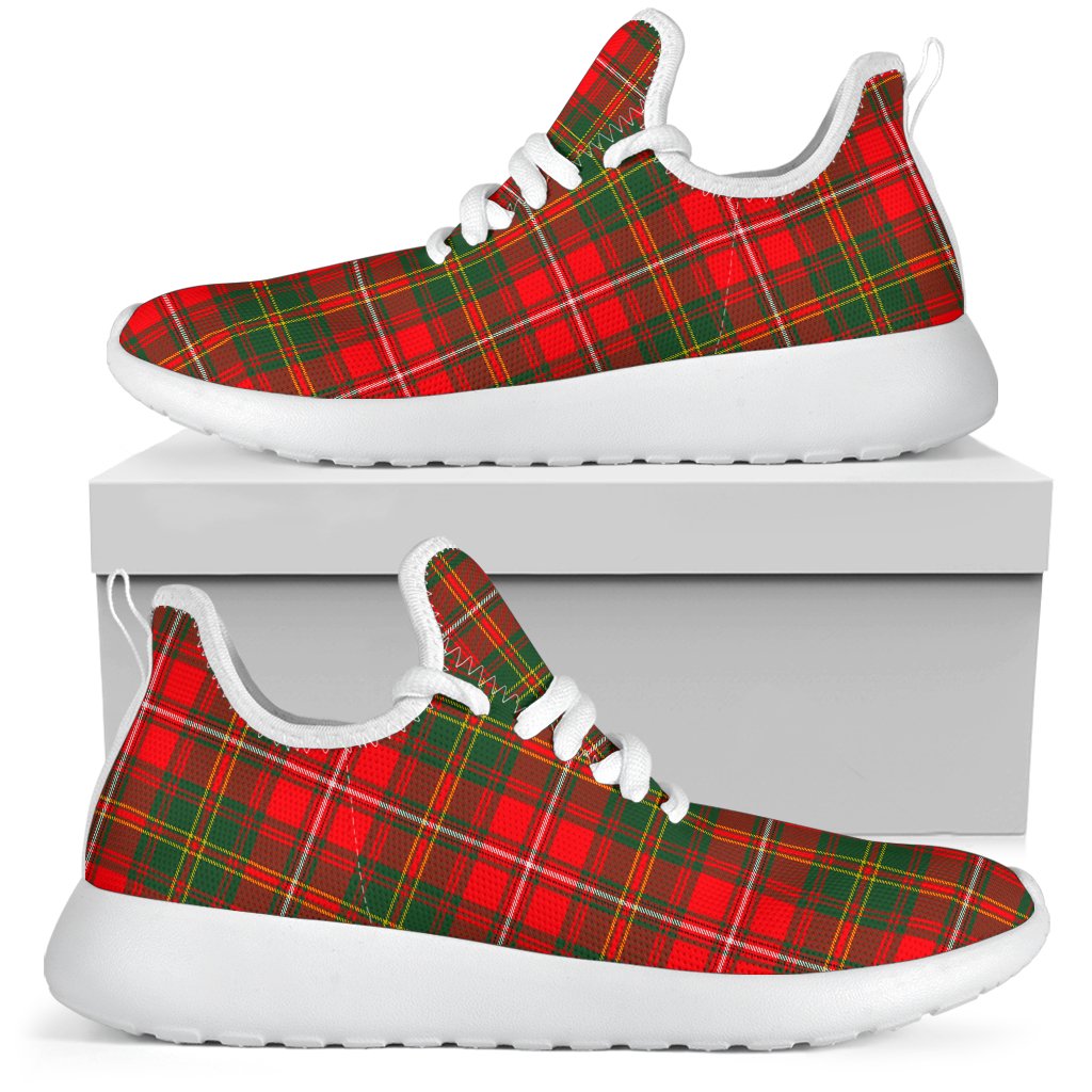 Hay Modern Tartan Plaid Mesh Knit Sneakers