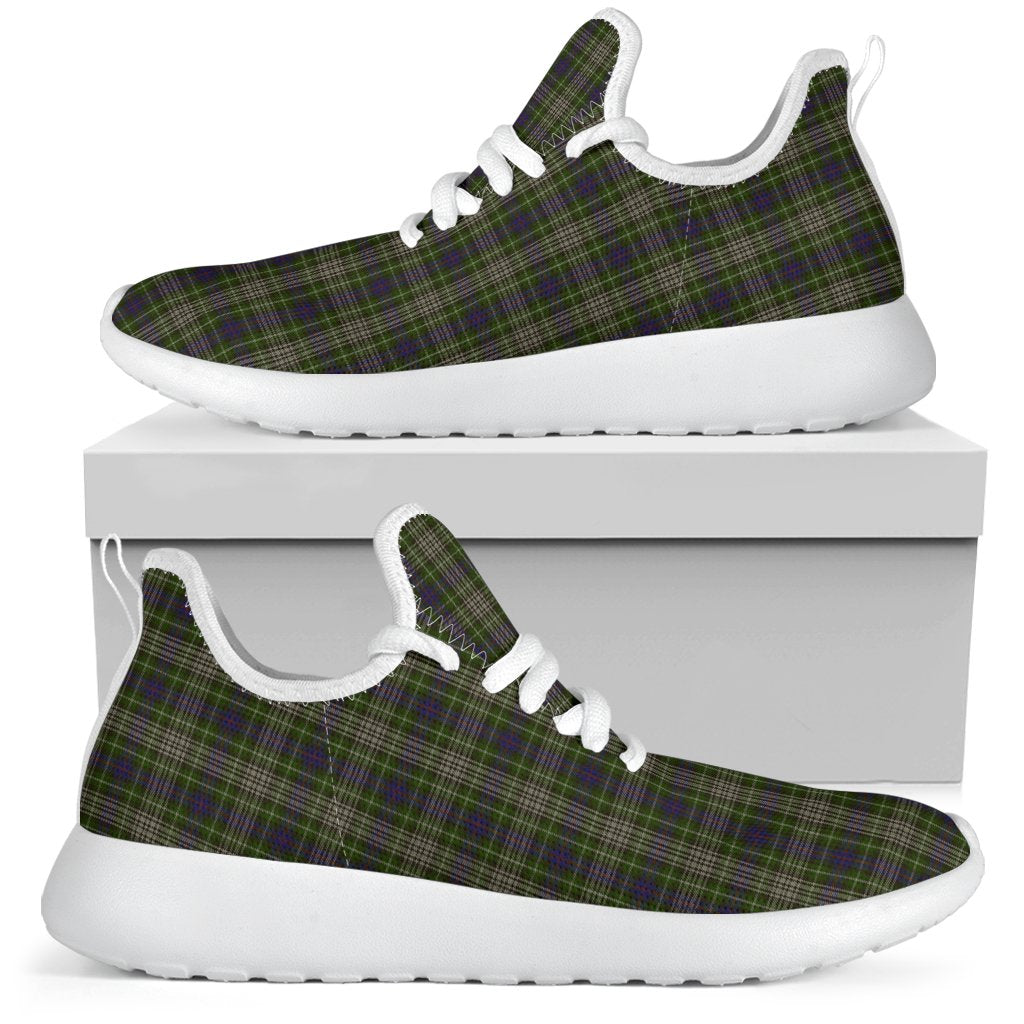 Davidson Tulloch Dress Tartan Plaid Mesh Knit Sneakers