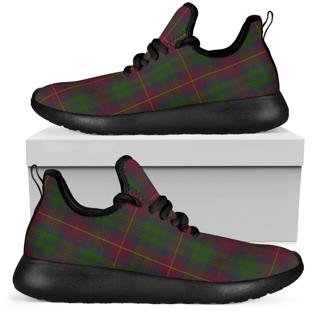 Cairns Tartan Plaid Mesh Knit Sneakers