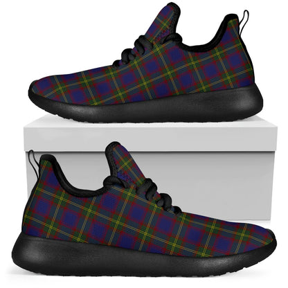 Durie Tartan Plaid Mesh Knit Sneakers