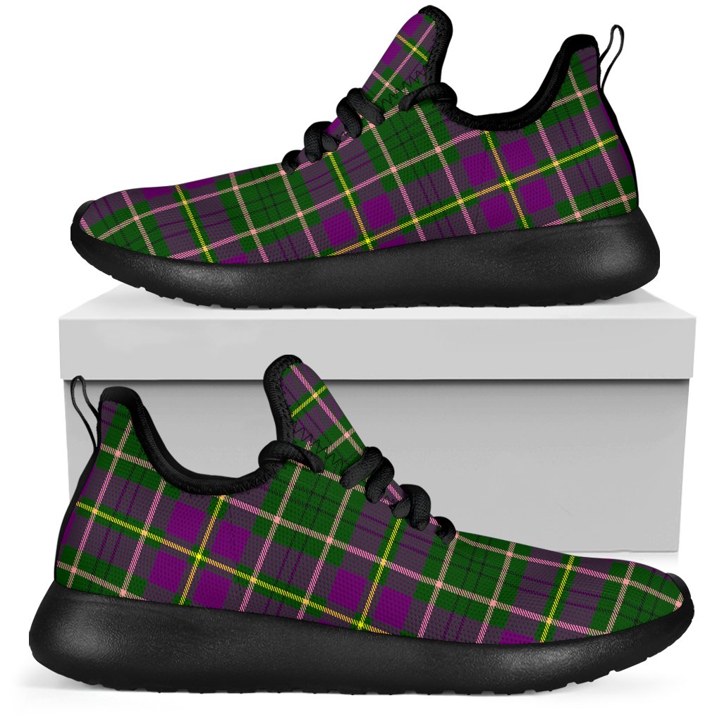 Taylor Tartan Plaid Mesh Knit Sneakers