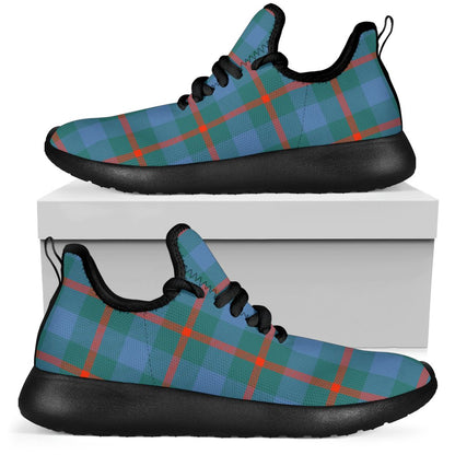 Agnew Ancient Tartan Plaid Mesh Knit Sneakers