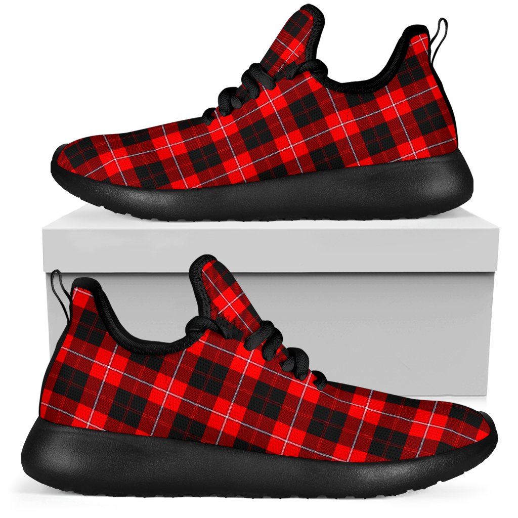 Cunningham Modern Tartan Plaid Mesh Knit Sneakers