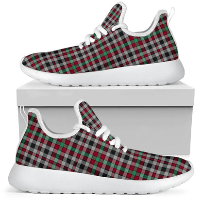 Borthwick Ancient Tartan Plaid Mesh Knit Sneakers