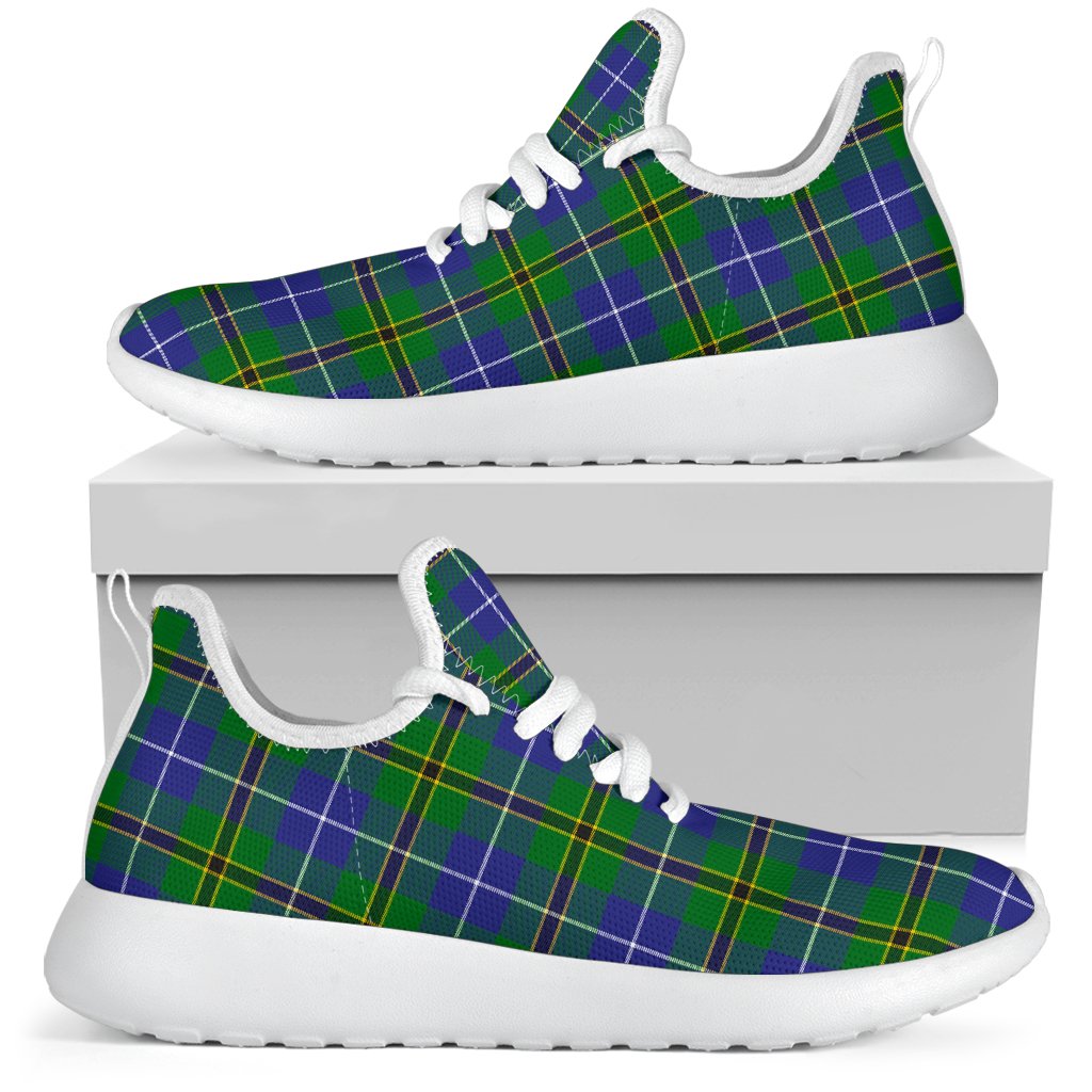 Turnbull Hunting Tartan Plaid Mesh Knit Sneakers