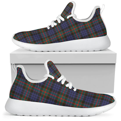 Fletcher of Dunans Tartan Plaid Mesh Knit Sneakers