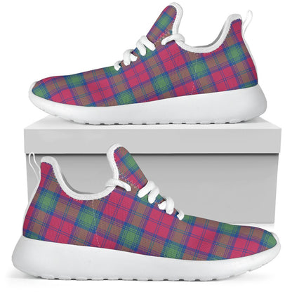 Lindsay Ancient Tartan Plaid Mesh Knit Sneakers