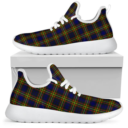 MacLellan Modern Tartan Plaid Mesh Knit Sneakers