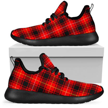 MacIver Modern Tartan Plaid Mesh Knit Sneakers