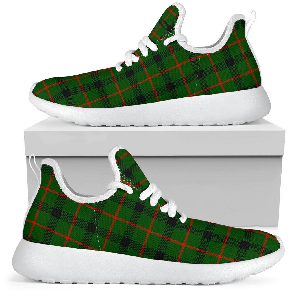 Kincaid Modern Tartan Plaid Mesh Knit Sneakers