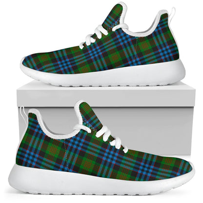 Newlands of Lauriston Tartan Plaid Mesh Knit Sneakers