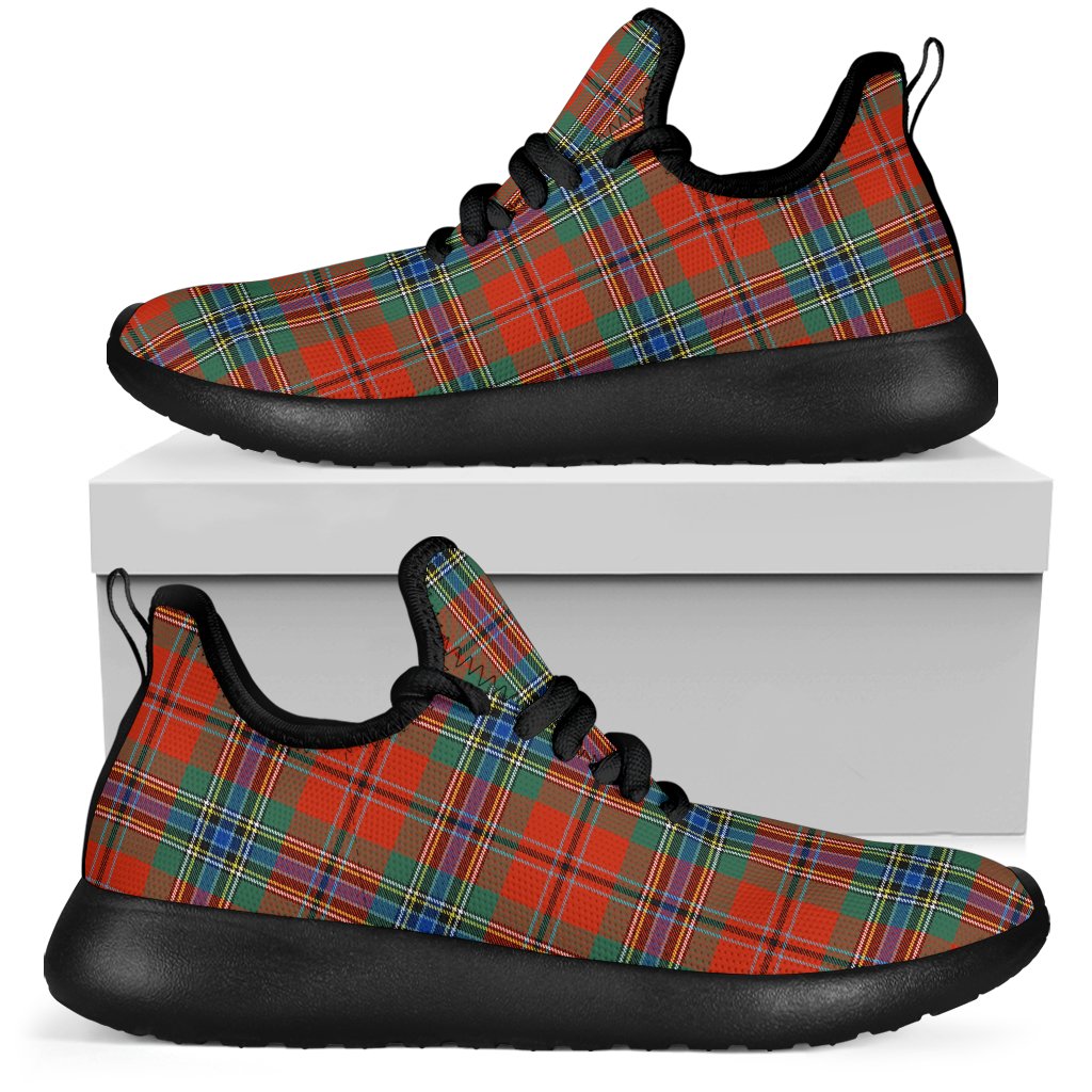 MacLean of Duart Ancient Tartan Plaid Mesh Knit Sneakers