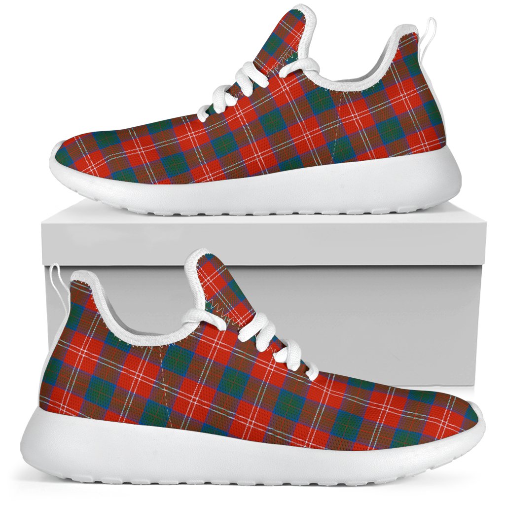 Chisholm Ancient Tartan Plaid Mesh Knit Sneakers