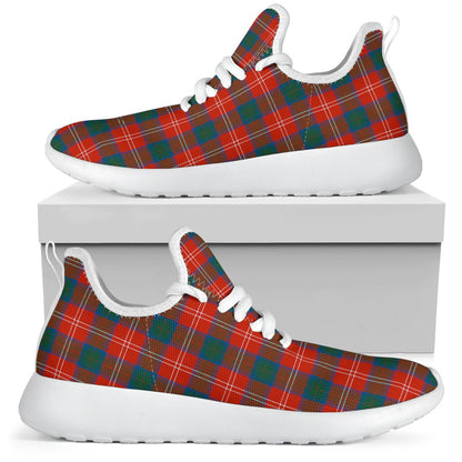 Chisholm Ancient Tartan Plaid Mesh Knit Sneakers