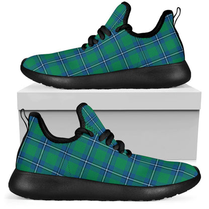 Irvine Ancient Tartan Plaid Mesh Knit Sneakers