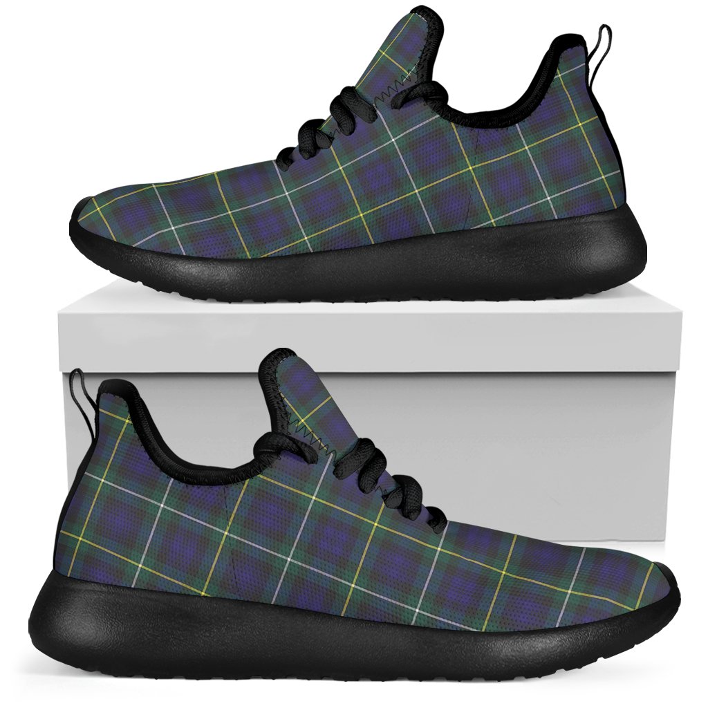 Campbell Argyll Modern Tartan Plaid Mesh Knit Sneakers