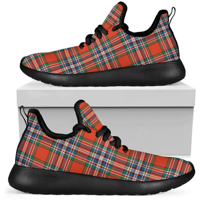 MacFarlane Ancient Tartan Plaid Mesh Knit Sneakers