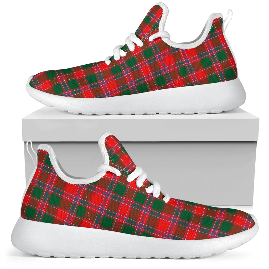 Dalziel Modern Tartan Plaid Mesh Knit Sneakers