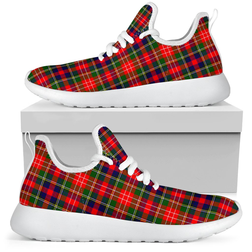 Christie Tartan Plaid Mesh Knit Sneakers