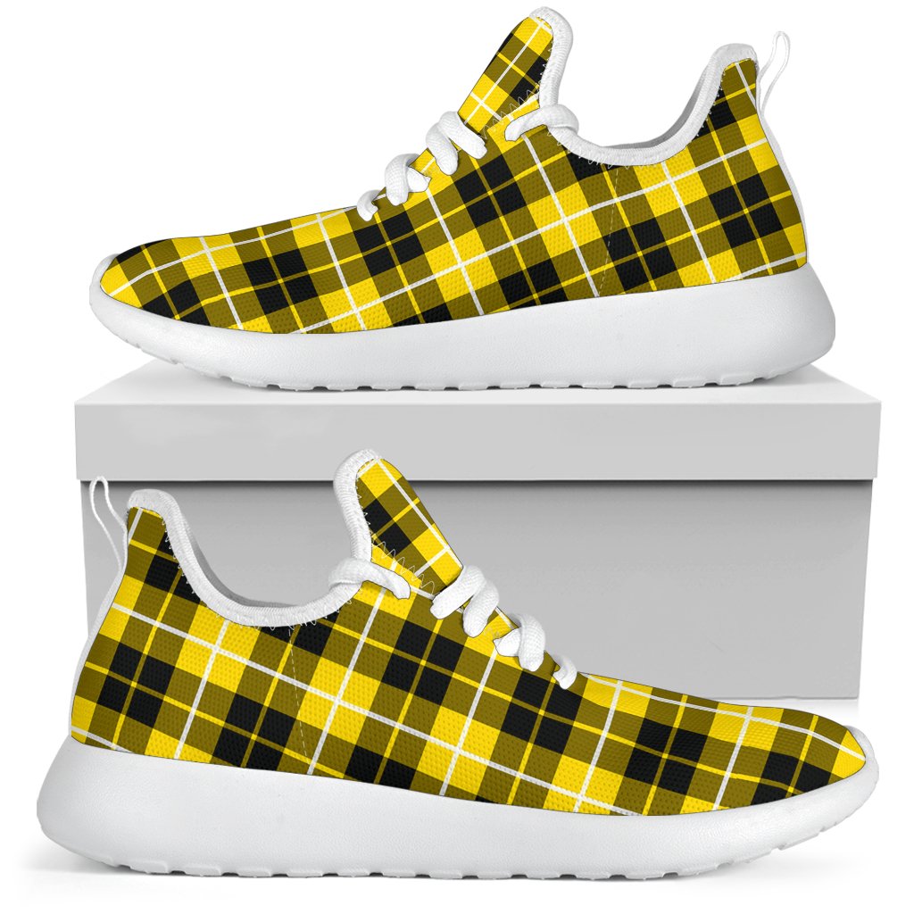 Barclay Dress Modern Tartan Plaid Mesh Knit Sneakers