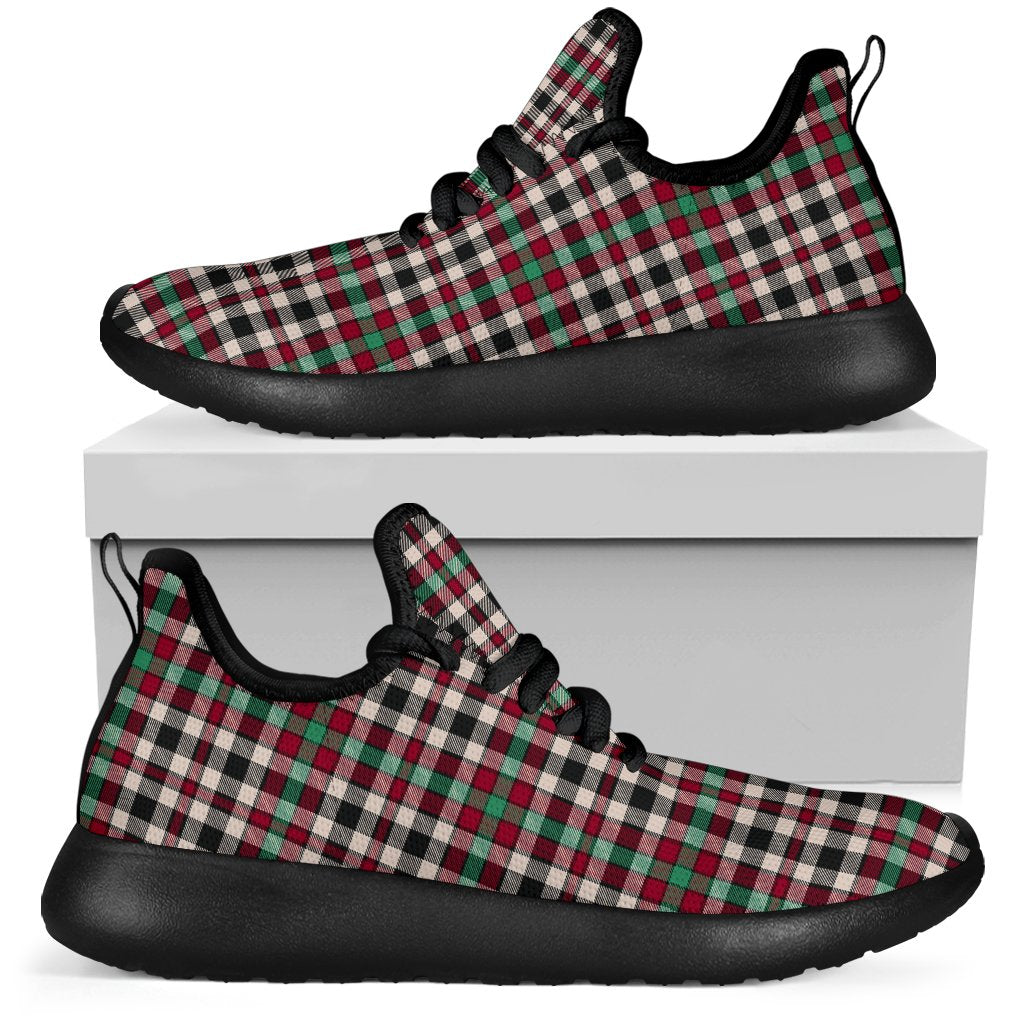 Borthwick Dress Ancient Tartan Plaid Mesh Knit Sneakers