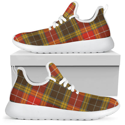 Buchanan Old Set Weathered Tartan Plaid Mesh Knit Sneakers