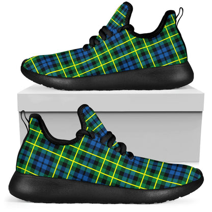 Campbell of Breadalbane Ancient Tartan Plaid Mesh Knit Sneakers