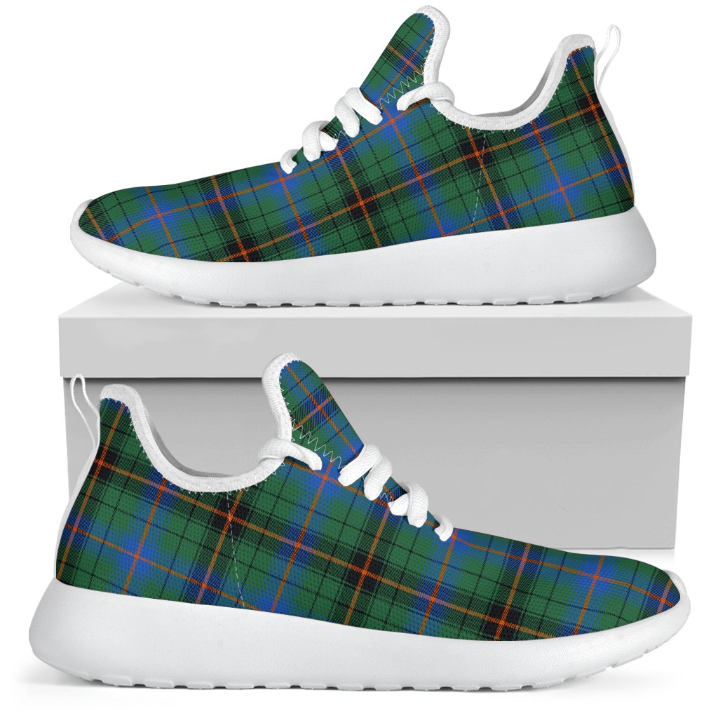 Davidson Ancient Tartan Plaid Mesh Knit Sneakers