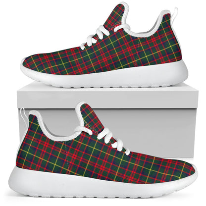 MacKintosh Hunting Modern Tartan Plaid Mesh Knit Sneakers