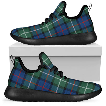 Davidson of Tulloch Tartan Plaid Mesh Knit Sneakers