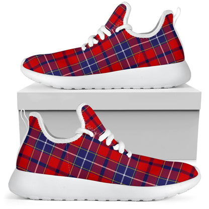 Wishart Dress Tartan Plaid Mesh Knit Sneakers