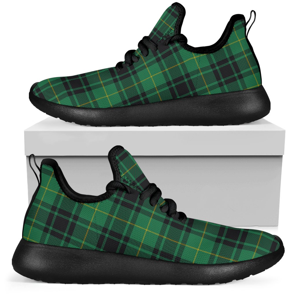 MacArthur Ancient Tartan Plaid Mesh Knit Sneakers