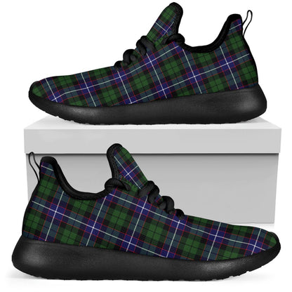 Galbraith Modern Tartan Plaid Mesh Knit Sneakers