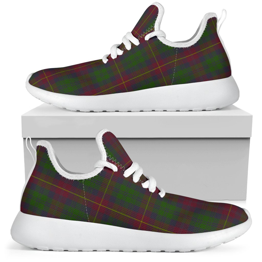 Cairns Tartan Plaid Mesh Knit Sneakers