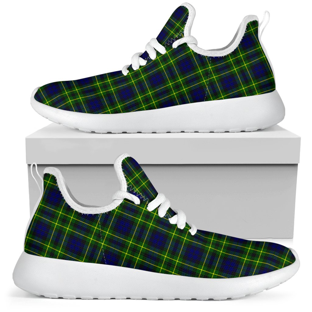 Campbell of Breadalbane Modern Tartan Plaid Mesh Knit Sneakers