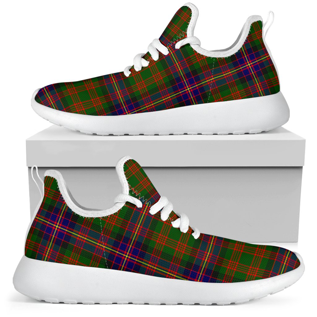 Cochrane Modern Tartan Plaid Mesh Knit Sneakers